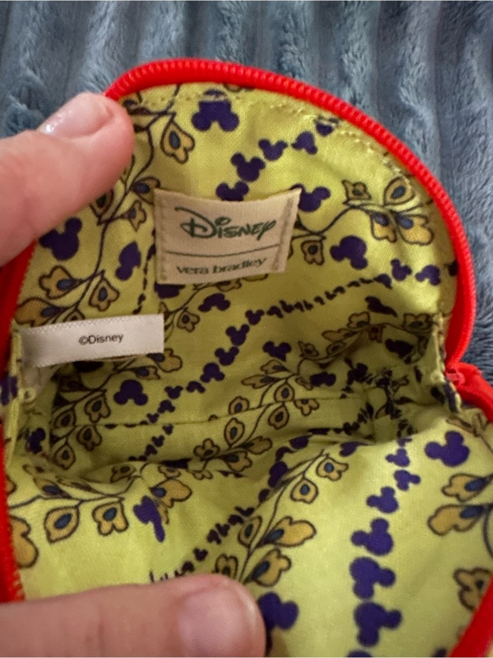 Vera Bradley Red and Yellow Minnie Mouse Floral Wristlet Set - Picture 2 of 5